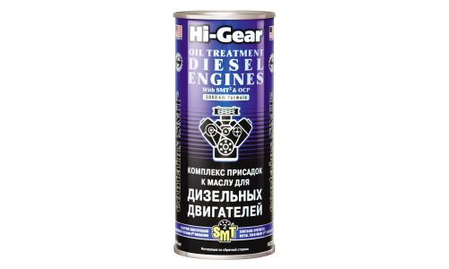 Присадка в моторное масло Hi-Gear Oil Treatment Diesel Engine, комплексная, для дизельных двигателей, с кондиционером металла SMT², банка 444мл, арт. HG2253