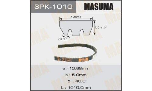 Ремень ручейковый "Masuma" 3PK-1010
