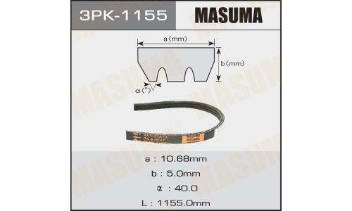 Ремень ручейковый "Masuma" 3PK-1155