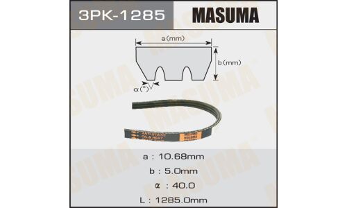 Ремень ручейковый "Masuma" 3PK-1285