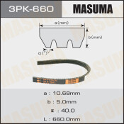 Ремень ручейковый Masuma 3PK- 660
