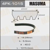 Ремень ручейковый Masuma 4PK-1015