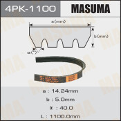 Ремень ручейковый Masuma 4PK-1100
