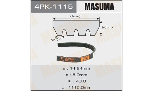 Ремень ручейковый Masuma 4PK-1115
