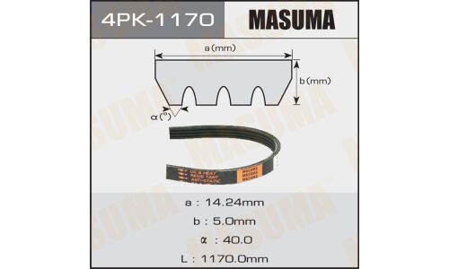 Ремень ручейковый Masuma 4PK-1170