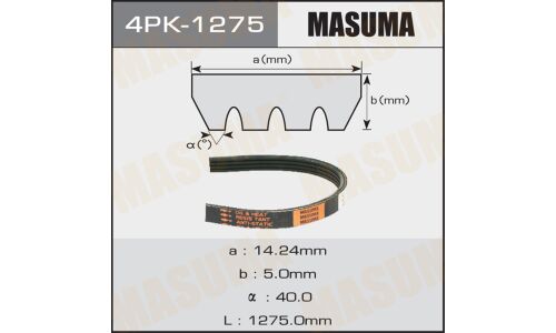 Ремень ручейковый "Masuma" 4PK-1275