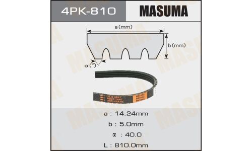 Ремень ручейковый Masuma 4PK- 810