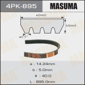 Ремень ручейковый Masuma 4PK- 895