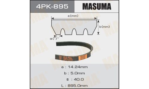 Ремень ручейковый Masuma 4PK- 895