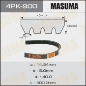 Ремень ручейковый Masuma 4PK- 900