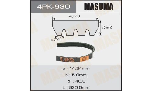 Ремень ручейковый Masuma 4PK- 930