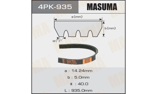 Ремень ручейковый Masuma 4PK- 935
