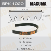 Ремень ручейковый Masuma 5PK-1020