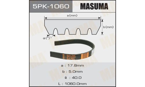 Ремень ручейковый Masuma 5PK-1060