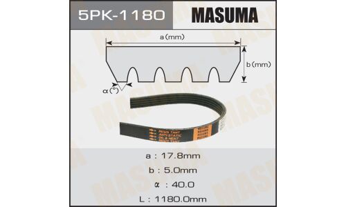 Ремень ручейковый MASUMA 5PK-1180