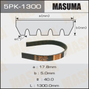 Ремень ручейковый Masuma 5PK-1300