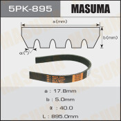 Ремень ручейковый Masuma 5PK- 895