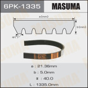 Ремень ручейковый Masuma 6PK-1335