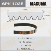 Ремень ручейковый Masuma 6PK-1035