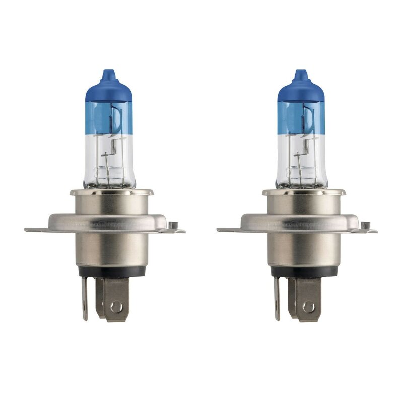 

Лампа галогенная Philips ColorVision H4 (P43t, T16), 12В, 60/55Вт, 3350К, синяя, комплект 2 шт