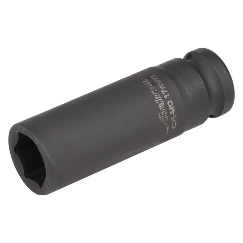 

Головка ударная торцевая 1/2" DR шестигранная удлинённая 17мм" AIRLINE