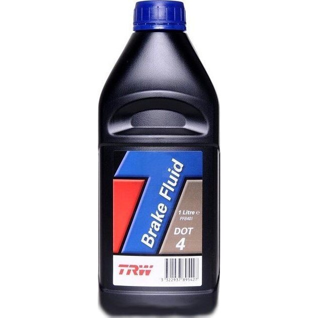 

Жидкость тормозная TRW Brake Fluid, DOT-4, ABS, 1л, арт. PFB401