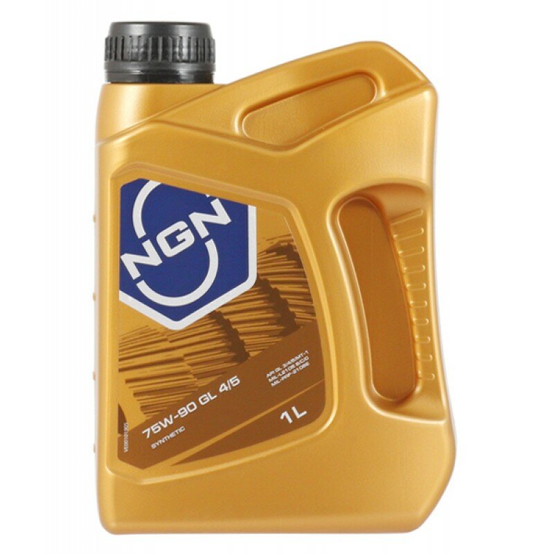

Масло трансмиссионное NGN 75w90 синтетическое, GL-4/GL-5/MT-1, универсальное, 1л, арт. V172085609