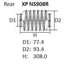 

Пружина подвески NHK XP, арт. XP NS908R