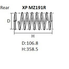 

Пружина подвески NHK XP, арт. XP MZ191R