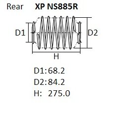 

Пружина подвески NHK XP, арт. XP NS885R
