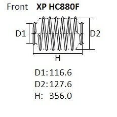 

Пружина подвески NHK XP, арт. XP HC880F
