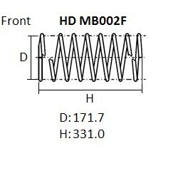 

Пружина подвески NHK Heavy Duty усиленная, арт. HDMB002F