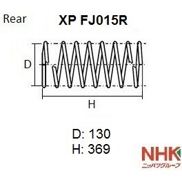 

Пружина подвески NHK XP, арт. XP FJ015R