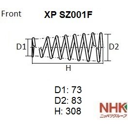 

Пружина подвески NHK XP, арт. XP SZ001F