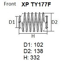 

Пружина подвески NHK XP, арт. XP TY177F