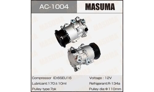 Компрессоры кондиционера MASUMA, CAMRY, MARK X ZIO / ACV40L, GGA10 / 2AZFE, 2GRFE