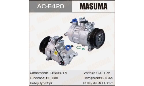 Компрессоры кондиционера MASUMA, BMW 3-SERIES (F30) / N13B16A