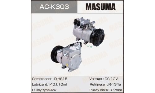 Компрессоры кондиционера MASUMA, HYUNDAI ACCENT II / 1.3L ALPHA, 1.5L ALPHA