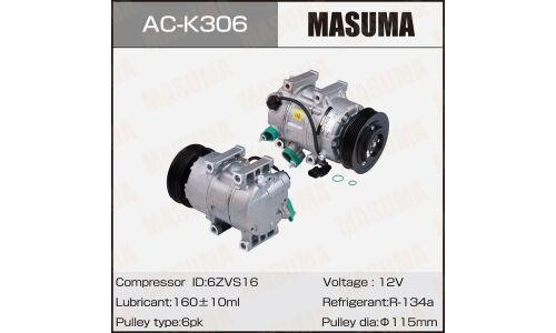 Компрессоры кондиционера MASUMA, KIA OPTIMA IV, SONATA VI / 2.4L THETA2