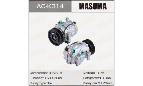Компрессоры кондиционера MASUMA, HYUNDAI SANTA FE III / R2.0, R2.2