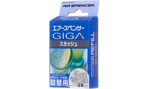 Картриджи для ароматизатора в дефлектор Eikosha Giga Squash (Свежесть), меловой, клипса, 4 шт, арт. G-91