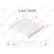 Фильтр салонный LYNXauto, арт. LAC-1925 Фильтр салонный LYNXauto, арт. LAC-1925