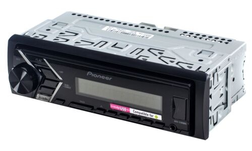 Автомагнитола Pioneer MVH-S100UB, 1 DIN, USB/AUX, 4х50Вт, красная подсветка