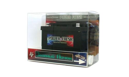 Ароматизатор на торпедо FKVJP Power Fresh Зеленый лимон, гелевый, флакон 70мл, арт. AR-POFR-62