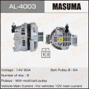 Генератор MASUMA, MAZDA / LF-DE, L8-DE (14V/90A)