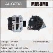 Генератор MASUMA, CHERY / SQR480 (14V/90A)