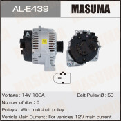 Генератор MASUMA, BMW / N62B40 (14V/180A)