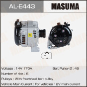 Генератор MASUMA, BMW / N20B20 (14V/170A)