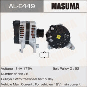 Генератор MASUMA, MERCEDES-BENZ / OM651.950 (14V/175A)