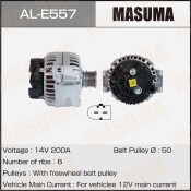 Генератор MASUMA, MERCEDES-BENZ / OM651.955 (14V/200A)
